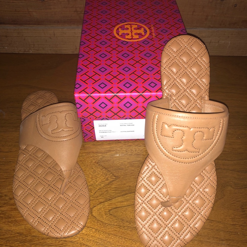 Brand new authentic Tory Burch Fleming Sandals